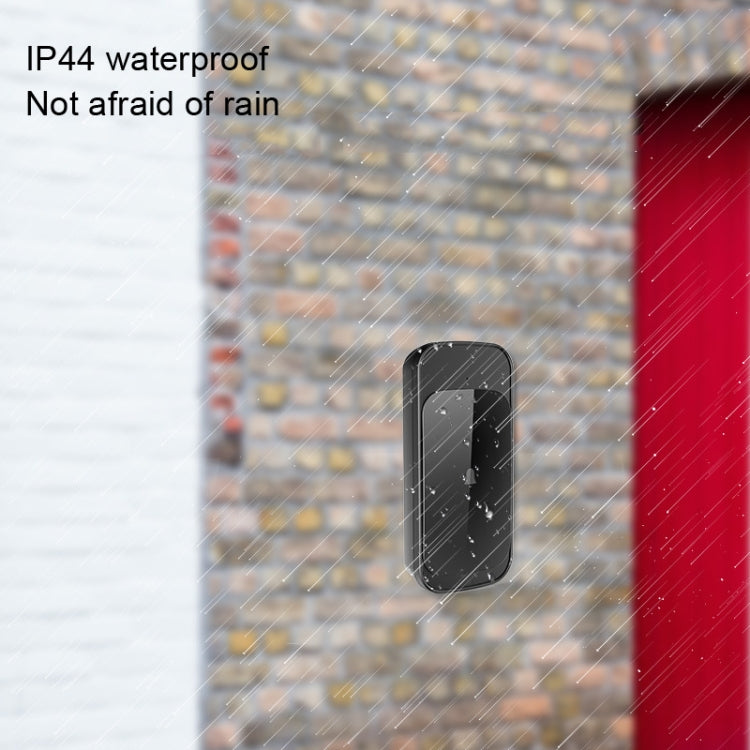 C03 1 für 1 kabellose wasserdichte Touch-Sensor-Türklingel für Zuhause, C03 EU Stecker Schwarz, C03 UK Stecker Weiß, C03 EU Stecker Weiß, C03 US Stecker Schwarz, C03 US Stecker Weiß, C03 UK Stecker Schwarz