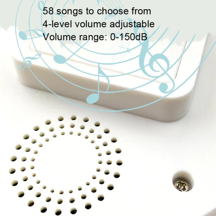 T10-1 1 für 1 Beleuchtung Selbsterzeugende drahtlose intelligente Anti-Regenwasser-Türklingel, T10-1 EU-Stecker Weiß, T10-1 EU-Stecker Schwarz, T10-1 US-Stecker Weiß, T10-1 US-Stecker Schwarz, T10-1 UK-Stecker Weiß, T10-1 UK-Stecker Schwarz
