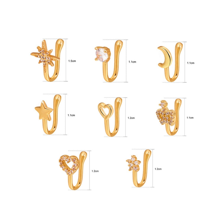 U-förmige Nasenklammer Kupfer Eingefasst Mit Zirkon Nasenschmuck, Farbe: G-189 Silber, G-364 Gold, G-365 Silber, G-247 Gold, G-248 Silber, G-251 Gold, G-252 Silber, G-253 Gold, G-254 Silber, G-235 Gold, G-236 Silber, G-231 Gold, G-232 Silber, G-249 Gold