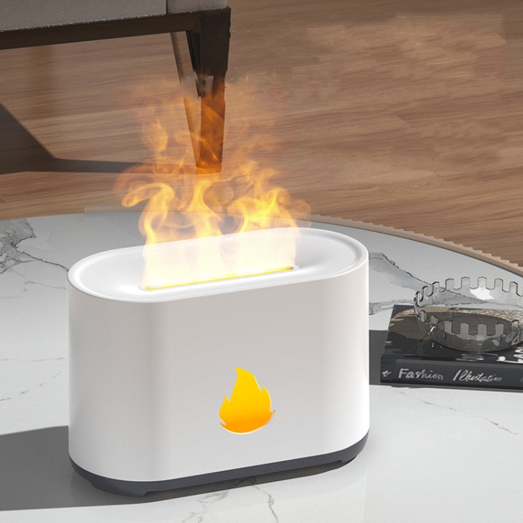200 ml Simulationsflammen-Aromatherapie-Diffusor Luftbefeuchter Ultraschall-Luftreiniger