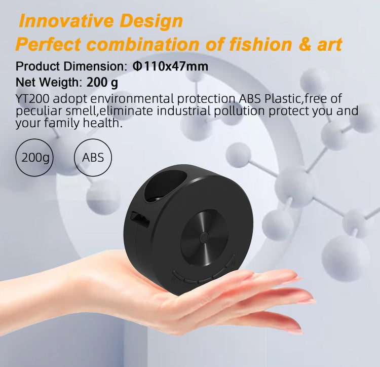 YT200 320 X 180P LED HD Mini-Projektor USB-betrieben Unterstützt Kabelgebundene Verbindung Telefonbildschirm, Schwarz, Weiß