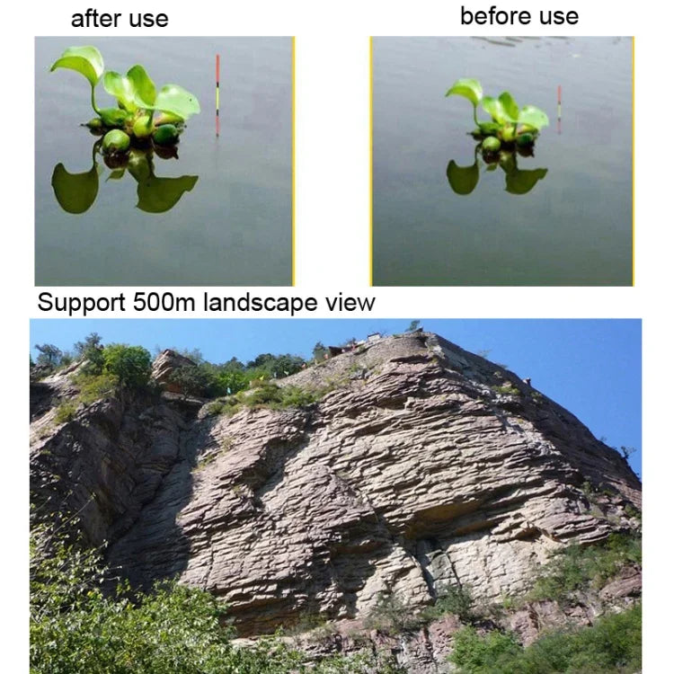 Camman 3 x 28 Verstellbarer Fokus Fernglas-Brillentyp für Angler, Spez.: Nur Fernglas, mit Reißverschluss-Brillenetui