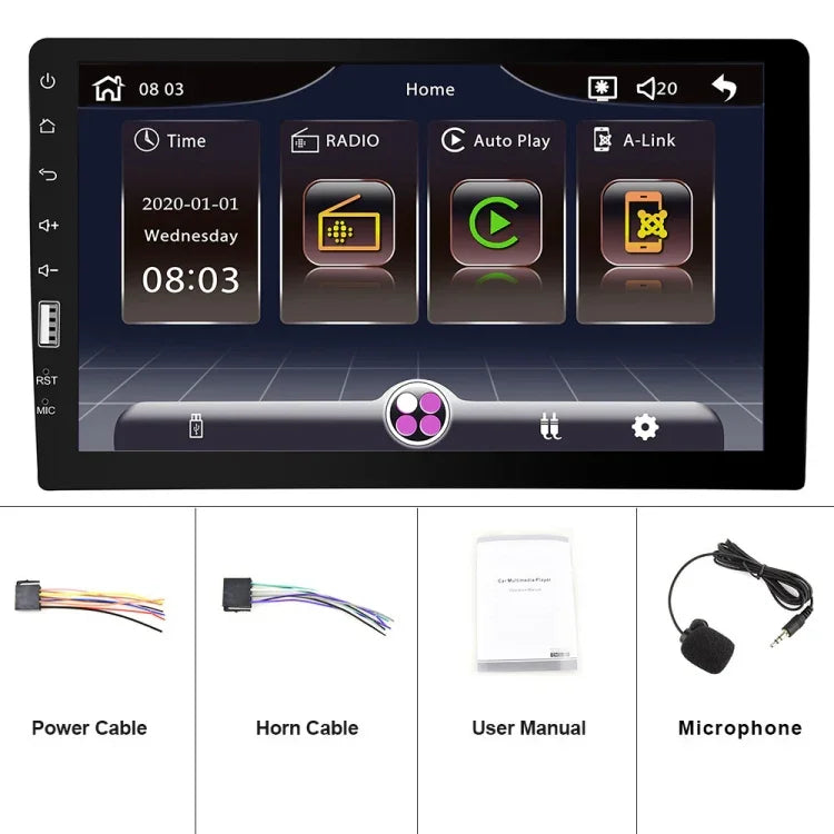 Q3570 9 Zoll Carplay Einzel-Drehzahl MP5 Player, Stil:, Standard, Standard+4 Lichtkamera, Standard+8 Lichtkamera, Standard+12 Lichtkamera