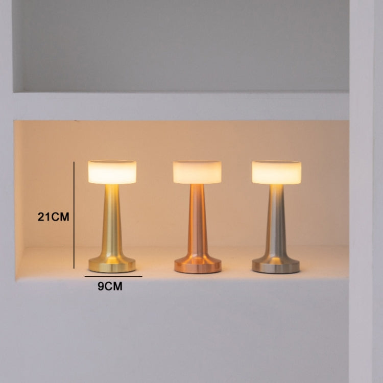 Touch Kabellose Lade-Schreibtischlampe Atmosphären Nachtlampe, Bronze, Gold, Silber
