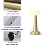 Touch Kabellose Lade-Schreibtischlampe Atmosphären Nachtlampe, Bronze, Gold, Silber