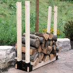 Robuste Kaminholzregale für drinnen und draußen, Holzstapelregale