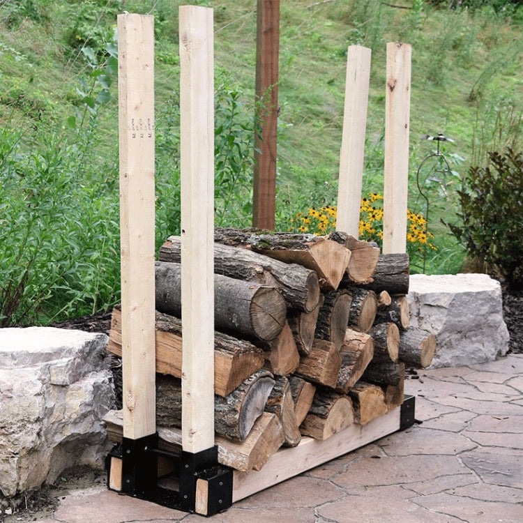 Robuste Kaminholzregale für drinnen und draußen, Holzstapelregale