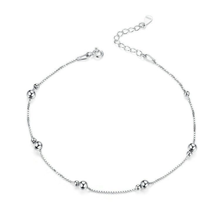 SCT005 S925 Silber Fußkettchen Weiß vergoldetes Fußkettchen, SCT005