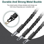 QD-258 Multifunktionales handgeflochtenes Outdoor-Lanyard mit Metallschnalle, QD-258 Fallschirmspringerseile (Rot), QD-258 Fallschirmspringerseile (Schwarz), QD-258 Fallschirmspringerseile (Dunkelblau)
