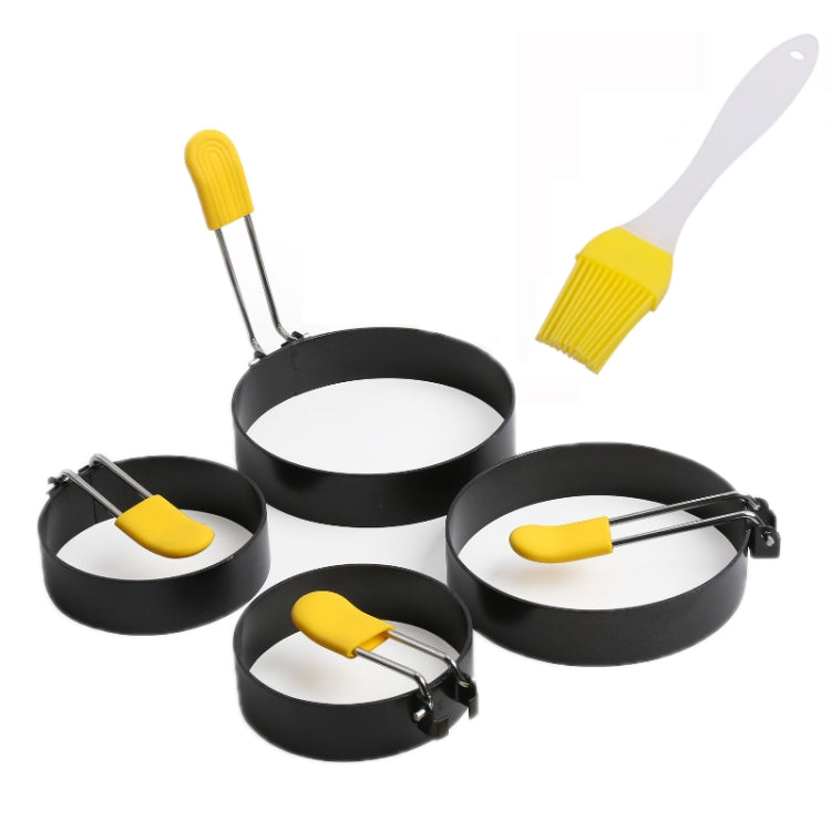 4er-Pack Anti-Hitze Eierringe, Antihaft-Omelettform, 4er-Pack Anti-Hitze
