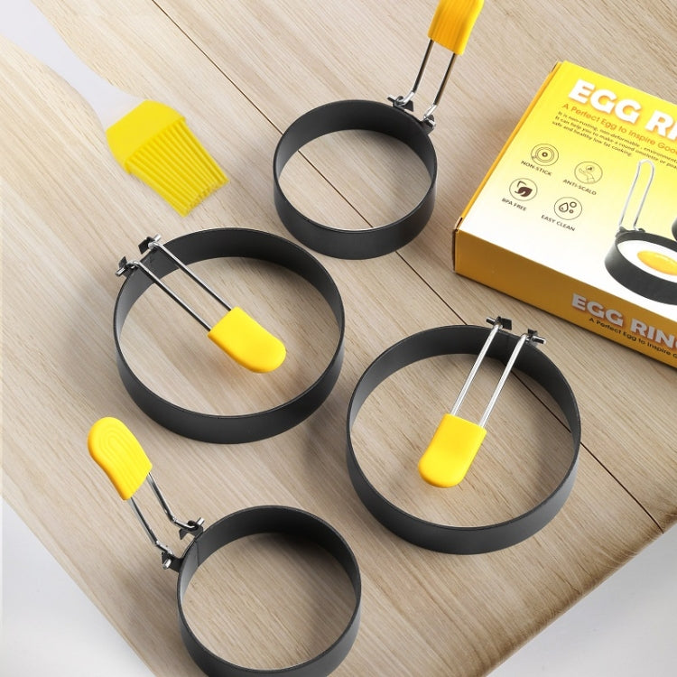 4er-Pack Anti-Hitze Eierringe, Antihaft-Omelettform, 4er-Pack Anti-Hitze