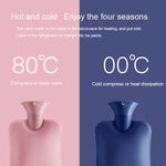 Large Explosion-proof Water-injected PVC Warm Water Bag, Spec:, 1000ml (Leather Pink), 1000ml (Orange), 1000ml (Light Gray), 1000ml (Dark Gray), 1000ml (Navy Blue), 1000ml (Sky Blue), 2000ml (Leather Pink), 2000ml (Orange), 2000ml (Light Gray)
