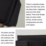 SF001 Oxford-Stoff-Sofa-Armlehnen-Hängetasche Haushalts-Aufbewahrungstasche, Oxford-Stoff Schwarz, Oxford-Stoff Kaffee, Oxford-Stoff Beige