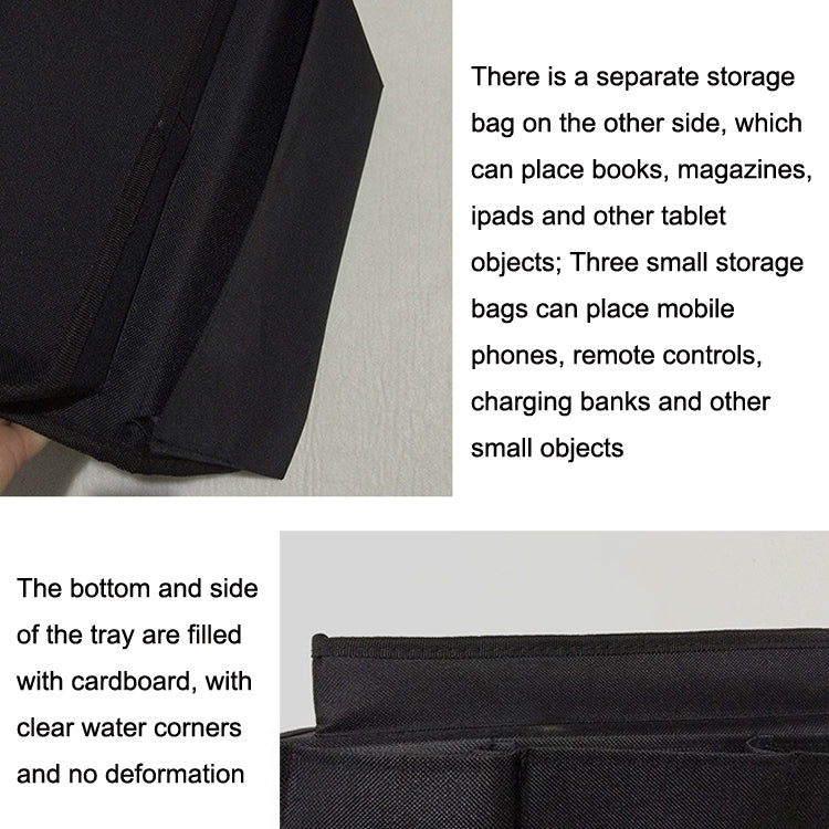SF001 Oxford-Stoff-Sofa-Armlehnen-Hängetasche Haushalts-Aufbewahrungstasche, Oxford-Stoff Schwarz, Oxford-Stoff Kaffee, Oxford-Stoff Beige