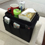 SF001 Oxford-Stoff-Sofa-Armlehnen-Hängetasche Haushalts-Aufbewahrungstasche, Oxford-Stoff Schwarz, Oxford-Stoff Kaffee, Oxford-Stoff Beige