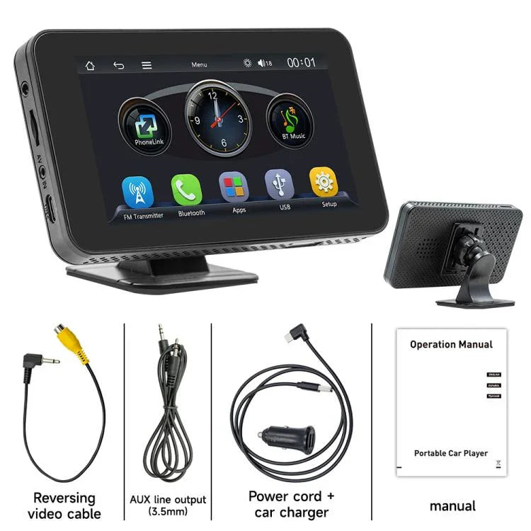 CarPlay/Android Auto Kabellose Bildschirmübertragung Tragbares MP5