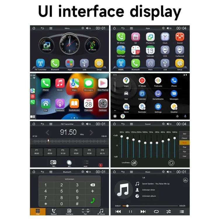 CarPlay/Android Auto Kabellose Bildschirmübertragung Tragbares MP5