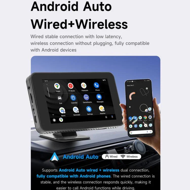 CarPlay/Android Auto Kabellose Bildschirmübertragung Tragbares MP5