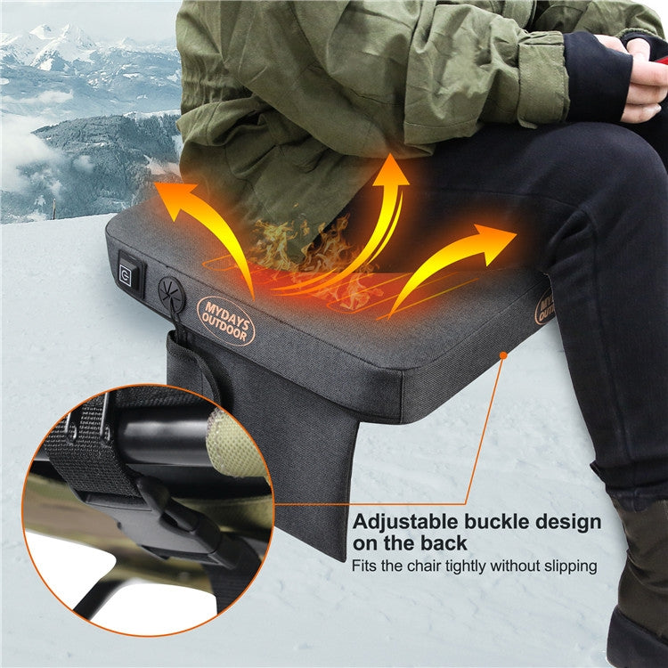 Outdoor Campinghocker USB-Heizung Tragbare Matte, Grau