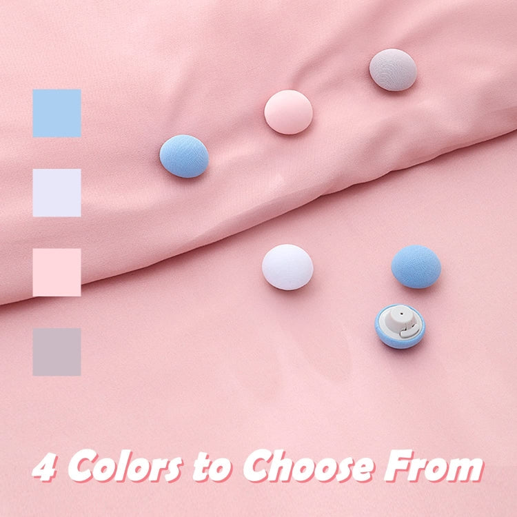 8 Stück spurloser One-Touch-Entriegelungs-Pilzförmiger Quiltfixierer, Rosa+Stoffnadel, Blau+Stoffnadel