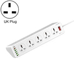 LDNIO SC10610 30W 10+6 Ports Multifunktionale Reise-Home-Office Schnelllade-Steckdose, Spezifikation:, UK-Stecker, EU-Stecker, US-Stecker