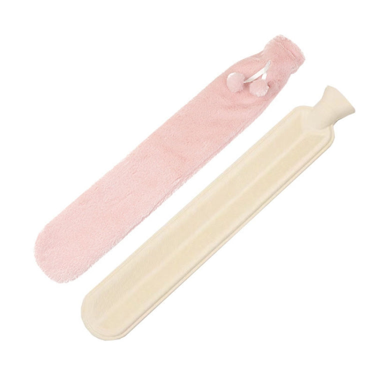 2L Langstreifen-multifunktionale, wassergefüllte Gummi-Wärmflaschen, Spezifikation: Pinker Plüsch, Pinker Plüsch