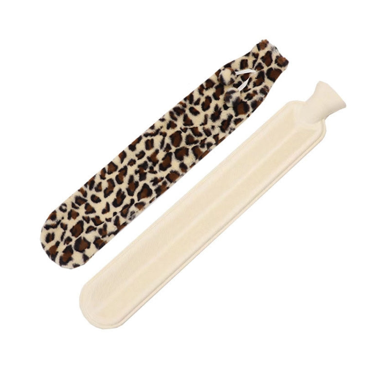 2L langstreifige multifunktionale wassergefüllte Gummi-Wärmflaschen, Spezifikation: Beige Leopard, Beige Leopard