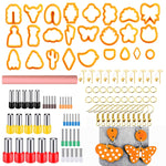 106-1 116 In 1 Ton-Ausstecher-Set DIY Ton-Ohrringform Ton-Ohrringe Bastelwerkzeuge