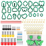 106-1 116 In 1 Ton-Ausstecher-Set DIY Ton-Ohrringform Ton-Ohrringe Bastelwerkzeuge