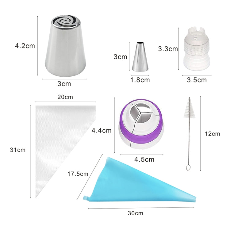 Edelstahl-Lamellendüsenset Kuchen DIY Lamellendüsenset Backwerkzeuge, 7-teiliges Set, 8-teiliges Set, 9-teiliges Set, 10-teiliges Set, 11-teiliges Set, 12-teiliges Set, 14-teiliges Set, 128-teiliges Set
