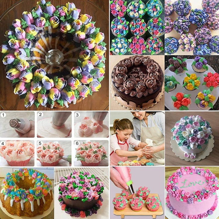 Edelstahl-Lamellendüsenset Kuchen DIY Lamellendüsenset Backwerkzeuge, 7-teiliges Set, 8-teiliges Set, 9-teiliges Set, 10-teiliges Set, 11-teiliges Set, 12-teiliges Set, 14-teiliges Set, 128-teiliges Set