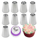 Edelstahl-Lamellendüsenset Kuchen DIY Lamellendüsenset Backwerkzeuge, 7-teiliges Set, 8-teiliges Set, 9-teiliges Set, 10-teiliges Set, 11-teiliges Set, 12-teiliges Set, 14-teiliges Set, 128-teiliges Set