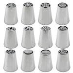 Edelstahl-Lamellendüsenset Kuchen DIY Lamellendüsenset Backwerkzeuge, 7-teiliges Set, 8-teiliges Set, 9-teiliges Set, 10-teiliges Set, 11-teiliges Set, 12-teiliges Set, 14-teiliges Set, 128-teiliges Set