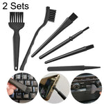 2 Sets Antistatikbürsten Tragbarer Griff Reinigungs-Tastaturbürsten-Kit, 5-in-1