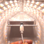Nachttisch Kristall Tischlampe LED Weinglas Nachtlicht, Spezifikation:, 3 Farbmodelle USB, Fernbedienung RGB16 Farben, 3 Farbige Stecker Modell
