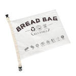 TPU-Brotbeutel aus Baumwolle mit Verschluss Wiederverwendbare Aufbewahrungstasche, Brotbeutel Weiß, Brotbeutel Beige