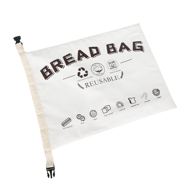 TPU-Brotbeutel aus Baumwolle mit Verschluss Wiederverwendbare Aufbewahrungstasche, Brotbeutel Weiß, Brotbeutel Beige