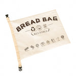 TPU-Brotbeutel aus Baumwolle mit Verschluss Wiederverwendbare Aufbewahrungstasche, Brotbeutel Weiß, Brotbeutel Beige
