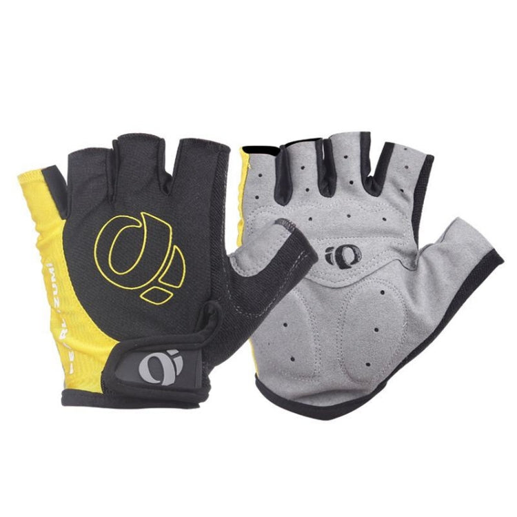 YIZIMI Anti-Schock Halbfinger-Handschuhe Fahrrad Silikon Kurzfinger-Handschuhe, S, M, L, XL