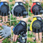 YIZIMI Anti-Schock Halbfinger-Handschuhe Fahrrad Silikon Kurzfinger-Handschuhe, S, M, L, XL