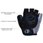 YIZIMI Anti-Schock Halbfinger-Handschuhe Fahrrad Silikon Kurzfinger-Handschuhe, S, M, L, XL