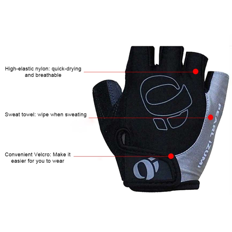 YIZIMI Anti-Schock Halbfinger-Handschuhe Fahrrad Silikon Kurzfinger-Handschuhe, S, M, L, XL