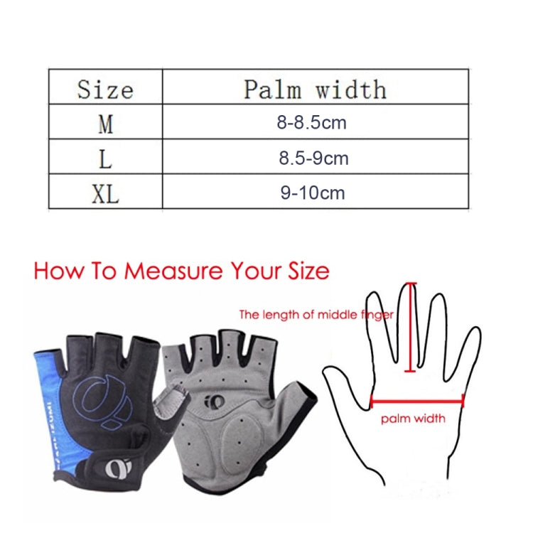 YIZIMI Anti-Schock Halbfinger-Handschuhe Fahrrad Silikon Kurzfinger-Handschuhe, S, M, L, XL
