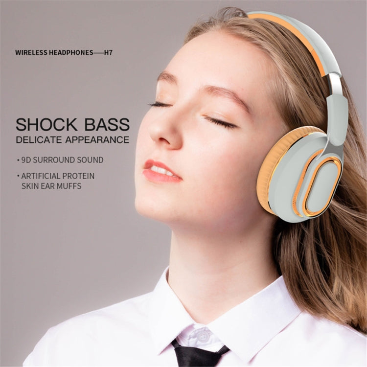 H7 faltbares kabelloses Bluetooth-Headset mit Mikrofon, unterstützt TF-Karte, AUX