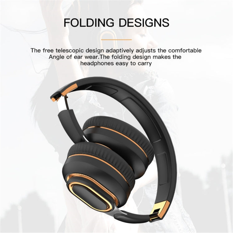 H7 faltbares kabelloses Bluetooth-Headset mit Mikrofon, unterstützt TF-Karte, AUX