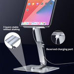 JUNDNE H06 Desktop Klappbarer Telefonständer Tragbarer Teleskop Drehbarer Tablet-Ständer