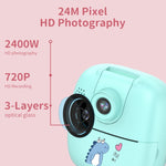 A18 HD Druckbare Cartoon Kinder Digitalkamera mit Drehobjektiv, Spezifikation:, Pink, Pink+16G, Pink+32G, Blau, Blau+16G, Blau+32G