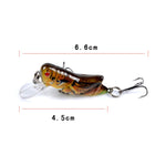 LB119 Insekten Heuschrecke Bionischer Köder Bemalter Kunststoff Hartköder, LB119 1, LB119 2, LB119 3, LB119 4