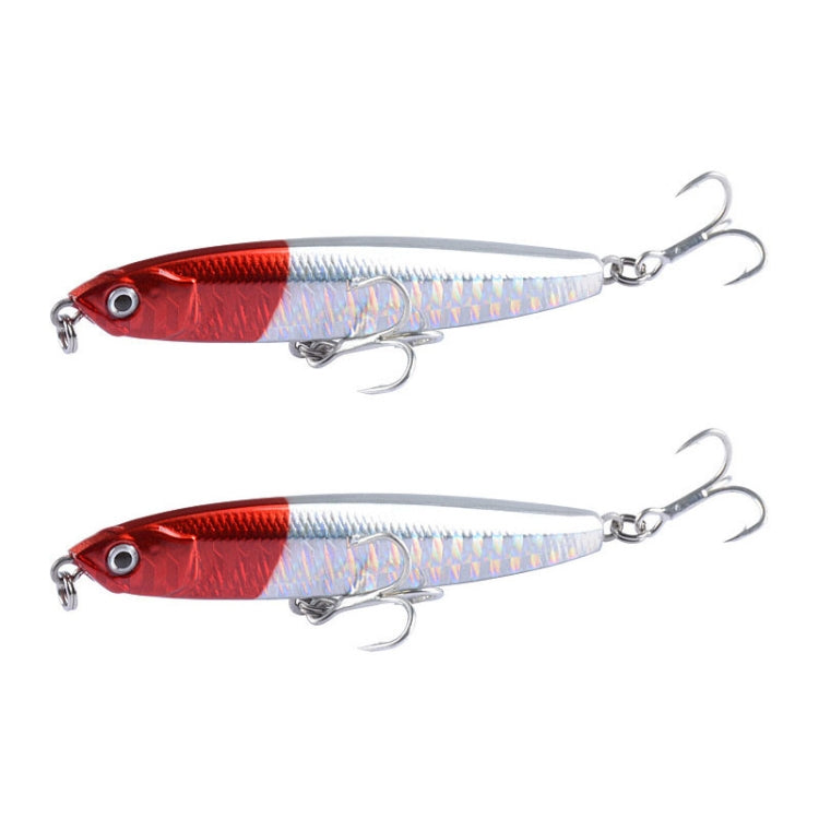 2 Stück CH79 Hartköder Langwurf Sinkender Bleistift Kunstköder, Spezifikation:, 8cm 10g, 8cm 14g, 10,4cm 18g