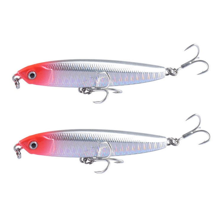 2 Stück CH79 Hartköder Langwurf Sinkender Bleistift Kunstköder, Spezifikation:, 8cm 10g, 8cm 14g, 10,4cm 18g